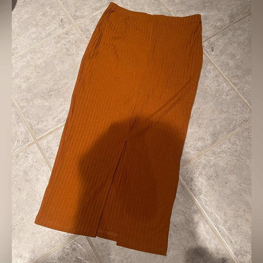 Rust Midi Skirt